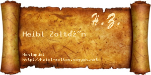 Heibl Zoltán névjegykártya